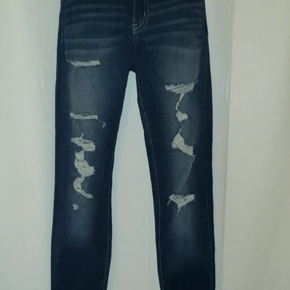 SO Low Rise Ankle Jean Dark Wash - Picture 2 of 11
